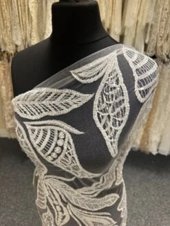 White Beaded Lace - Bridget -Bridal Fabric Shop A d658ef9a 4961 475e abbe a7edcd129af3