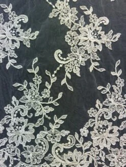 Ivory Corded Lace - Adele 15 Ivory Corded Lace - Adele -Bridal Fabric Shop Adele