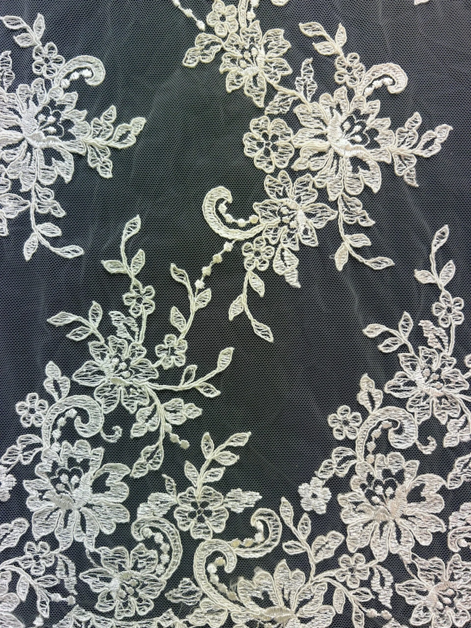 Ivory Corded Lace - Adele 8 Ivory Corded Lace - Adele - Image 8