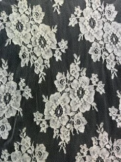 Ivory Chantilly Lace - Agnes 11 Ivory Chantilly Lace - Agnes -Bridal Fabric Shop Agnes 1