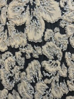 Champagne Embellished Lace - Allie 11 Champagne Embellished Lace - Allie -Bridal Fabric Shop AllieChampagne 1