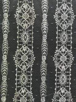 Ivory Sequinned Lace - Amber 35 Ivory Sequinned Lace - Amber -Bridal Fabric Shop Amber 1