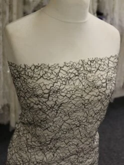 White & Black Corded Lace - Angela -Bridal Fabric Shop AngelaBlack White 6b7b6f6c 0120 4f47 b43b d3fc799e9b5f