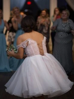 Ivory Sequinned Lace - Amber 32 Ivory Sequinned Lace - Amber -Bridal Fabric Shop AstunningbridalgownusingAmberlace 1