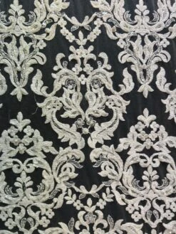 Ivory Beaded Lace – Ava -Bridal Fabric Shop Ava