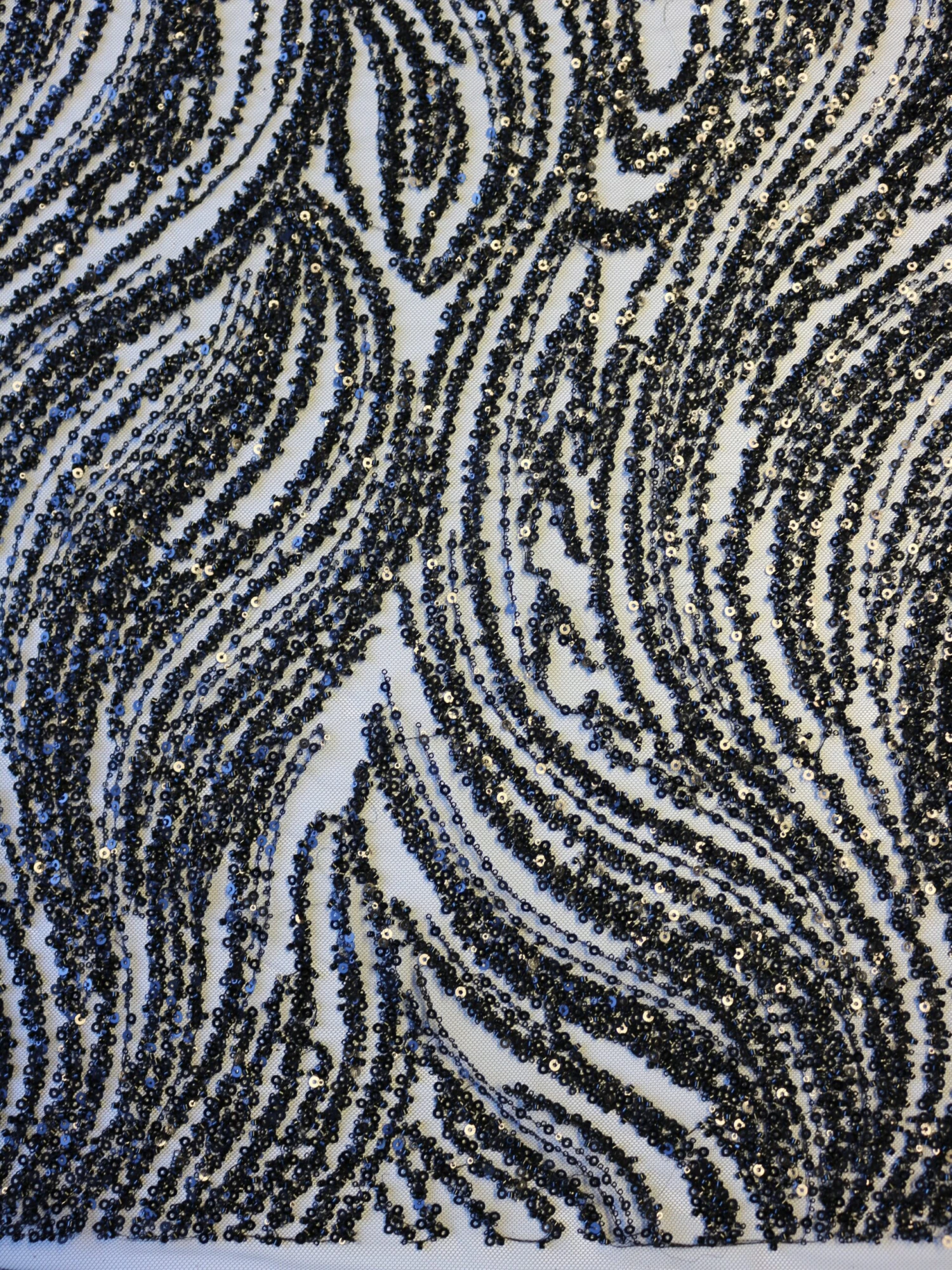 Black Beaded & Sequinned Lace - Gillian 2 Black Beaded & Sequinned Lace - Gillian - Image 2