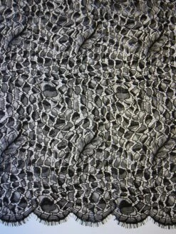 Black Chantilly Lace - Elara 7 Black Chantilly Lace - Elara -Bridal Fabric Shop BlackChantillyLace Elara