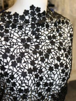 Black Guipure Lace - Ebba 10 Black Guipure Lace - Ebba -Bridal Fabric Shop BlackGuipureLace Ebba e15e7d6c 7ee8 4117 8a74 6164d1701adb