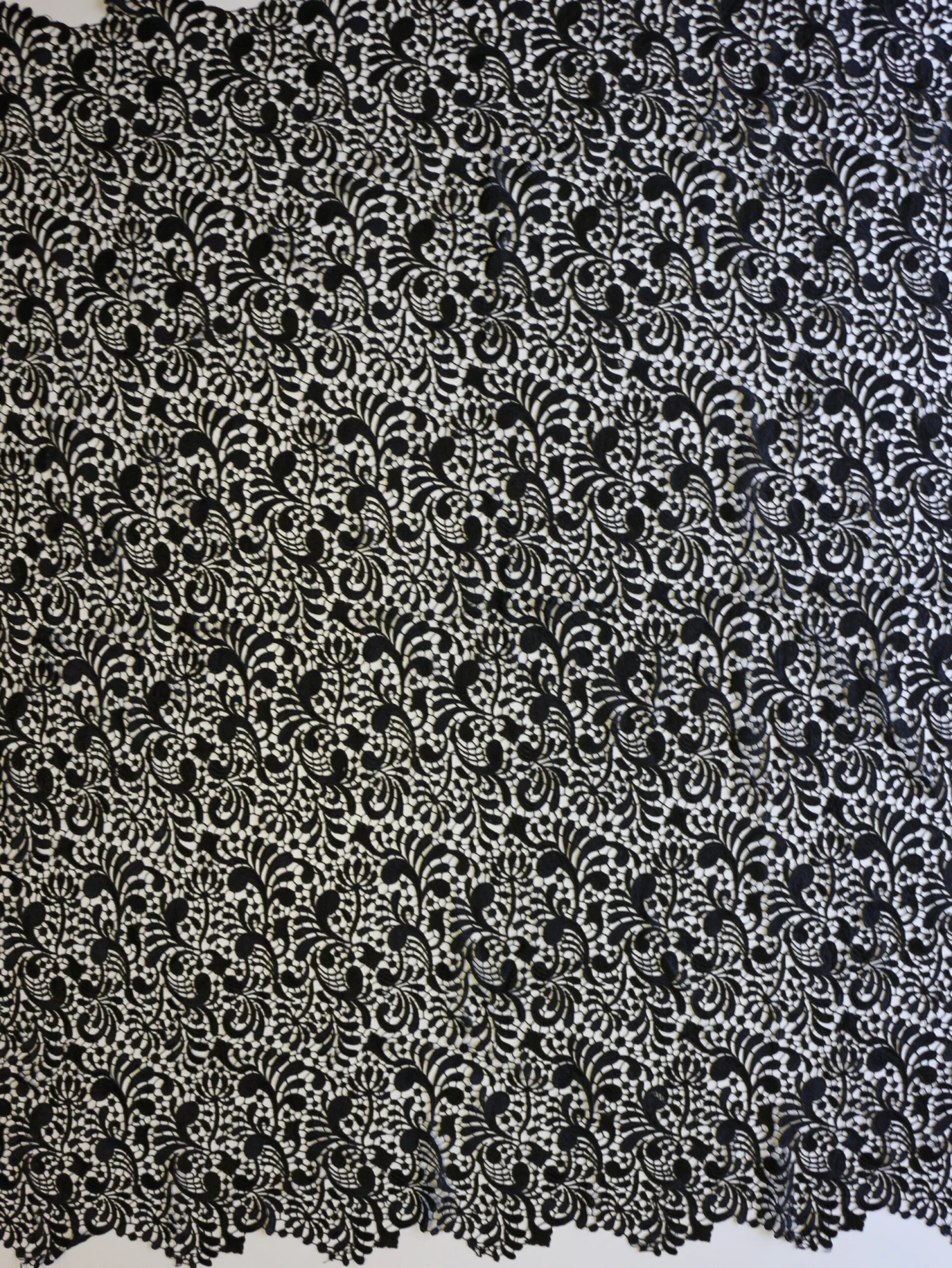 Black Guipure Lace - Theresa 3 Black Guipure Lace - Theresa - Image 3