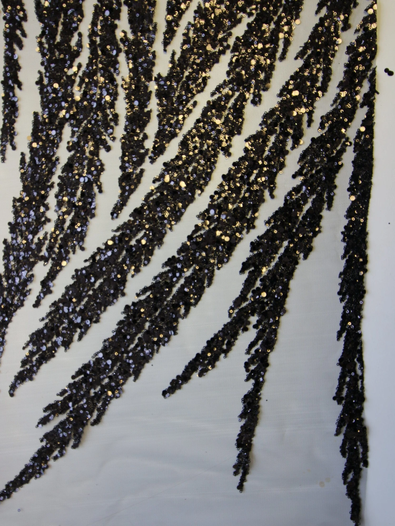 Black Sequin Glitter Lace - Divine 4 Black Sequin Glitter Lace - Divine - Image 4