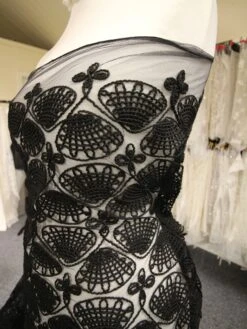 Black Embroidery Lace - Rivka -Bridal Fabric Shop BlackLace Rivka d66ee4d0 5567 4307 b4e2 6bad23ceb470