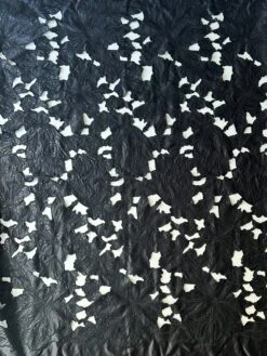 Black Laser Cut Satin - Arwen -Bridal Fabric Shop BlackLaserSatin Arwen fullwidth