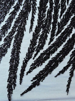 Black Sequin Glitter Lace - Divine 12 Black Sequin Glitter Lace - Divine -Bridal Fabric Shop BlackSequinLace Divine closeup