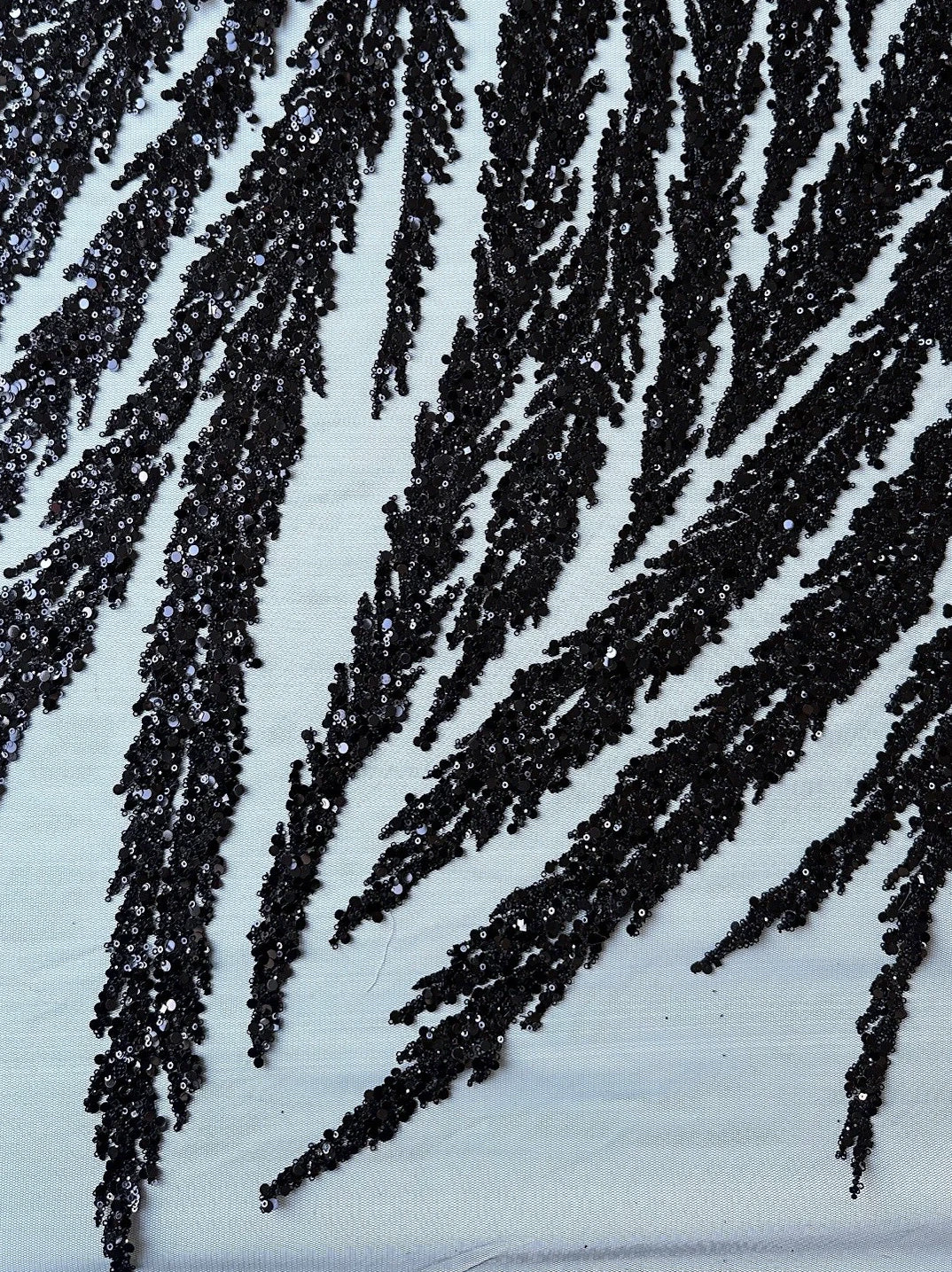Black Sequin Glitter Lace - Divine 6 Black Sequin Glitter Lace - Divine - Image 6