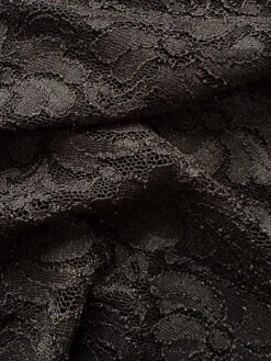 Black Stretch Glitter Lace - Vindication -Bridal Fabric Shop BlackStretchLace Vindication 1