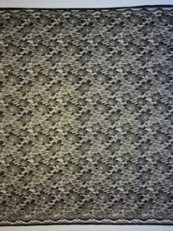 Black Raschel Lace - Moseley -Bridal Fabric Shop Black GoldLace Moseley FullWidth