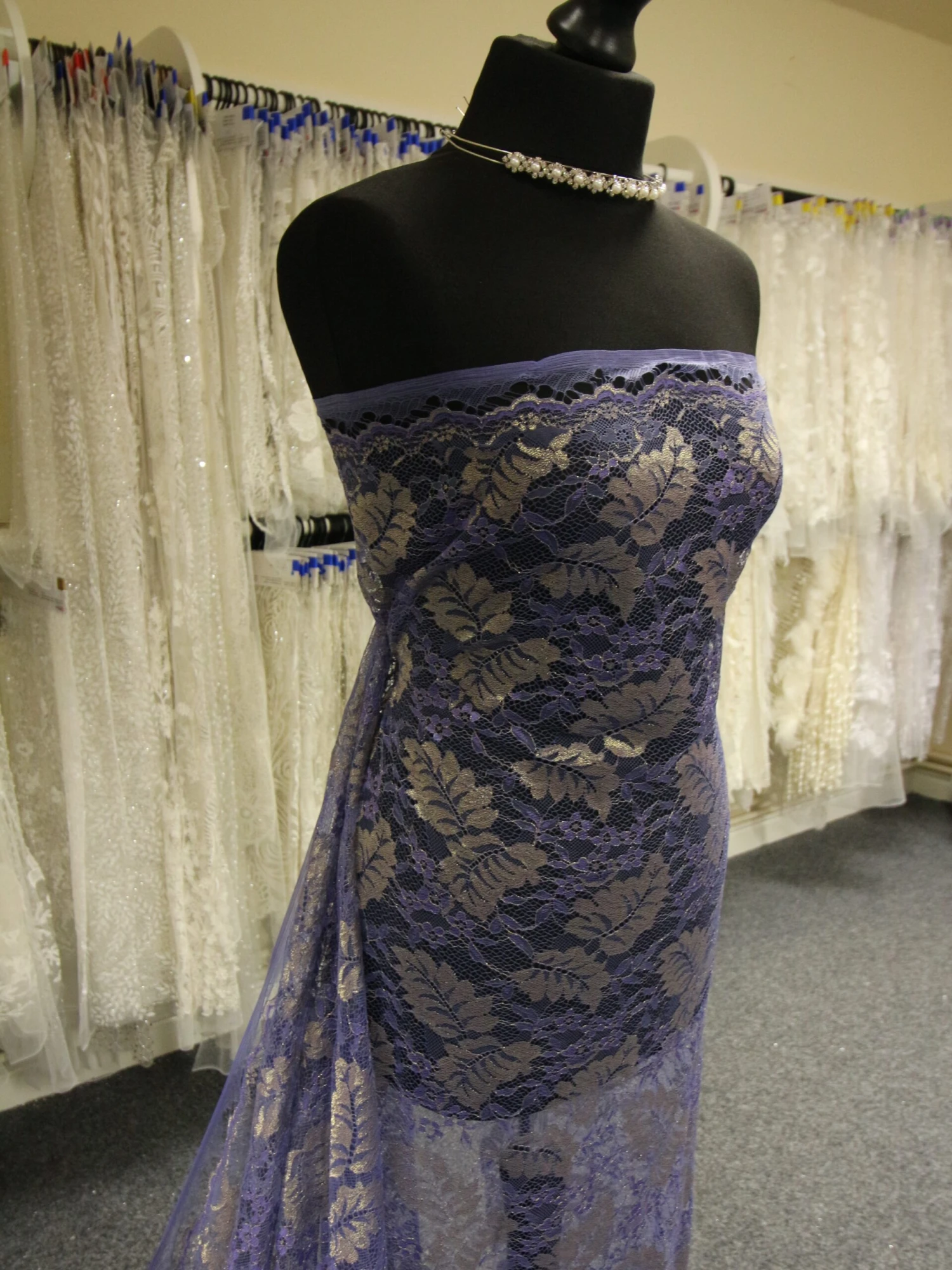 Blue Raschel Lace - Wren 7 Blue Raschel Lace - Wren - Image 7