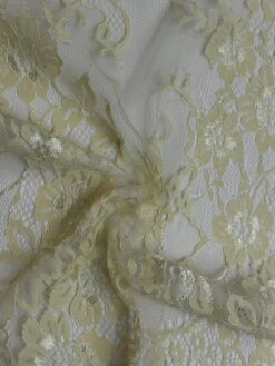 Champagne Raschel Lace - Brooke -Bridal Fabric Shop Brooke