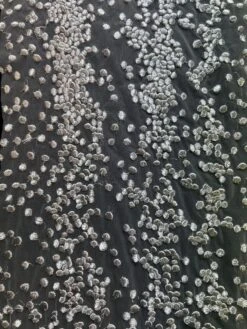 Silver Embroidered Lace - Carter -Bridal Fabric Shop CarterSilver