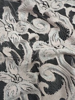 Dusky Pink Chantilly Lace - Celia -Bridal Fabric Shop CeliaPink