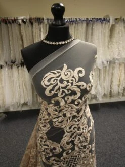 Champagne Embroidered Lace - Binta 10 Champagne Embroidered Lace - Binta -Bridal Fabric Shop ChampagneEmbroideryLace Binta b34a05fa 83a2 4a21 b31f 67a79933fe5f