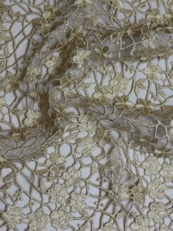 Champagne Guipure Lace - Ebba 13 Champagne Guipure Lace - Ebba -Bridal Fabric Shop ChampagneLace Ebba
