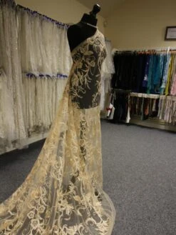Champagne Embroidered Lace - Zarine -Bridal Fabric Shop ChampagneLace Zarine 443e6271 151b 4e5c 9a7f 4cda77c06286