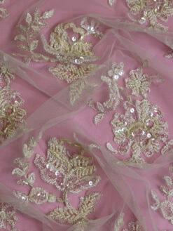 Champagne Beaded Lace - Chloe -Bridal Fabric Shop Chloechampagne