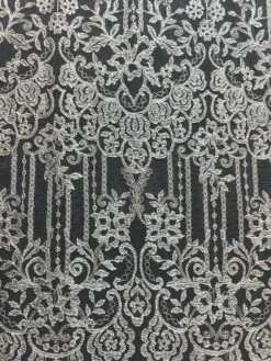 Ivory Embroidered Lace - Colette -Bridal Fabric Shop Colette