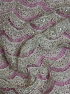Ivory Beaded Lace - Demi 19 Ivory Beaded Lace - Demi -Bridal Fabric Shop Demi