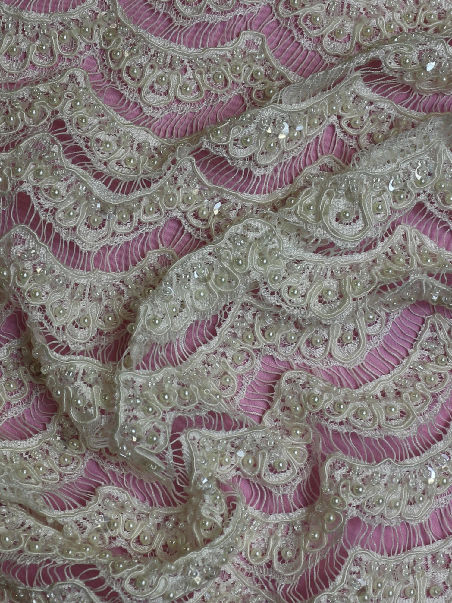 Ivory Beaded Lace - Demi 9 Ivory Beaded Lace - Demi - Image 9