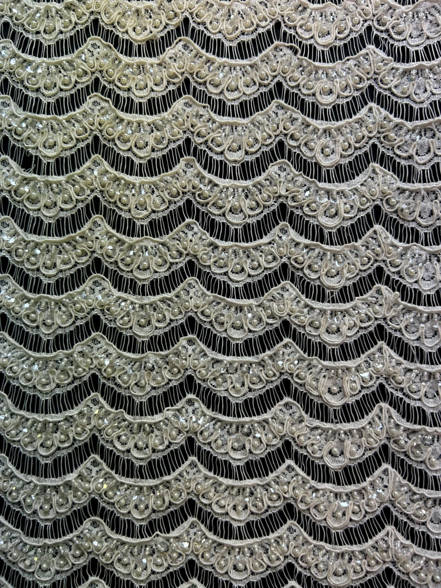 Ivory Beaded Lace - Demi 11 Ivory Beaded Lace - Demi - Image 11