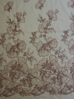 Pink Embroidery Lace - Blessing -Bridal Fabric Shop DuskyPinkLace Blessing