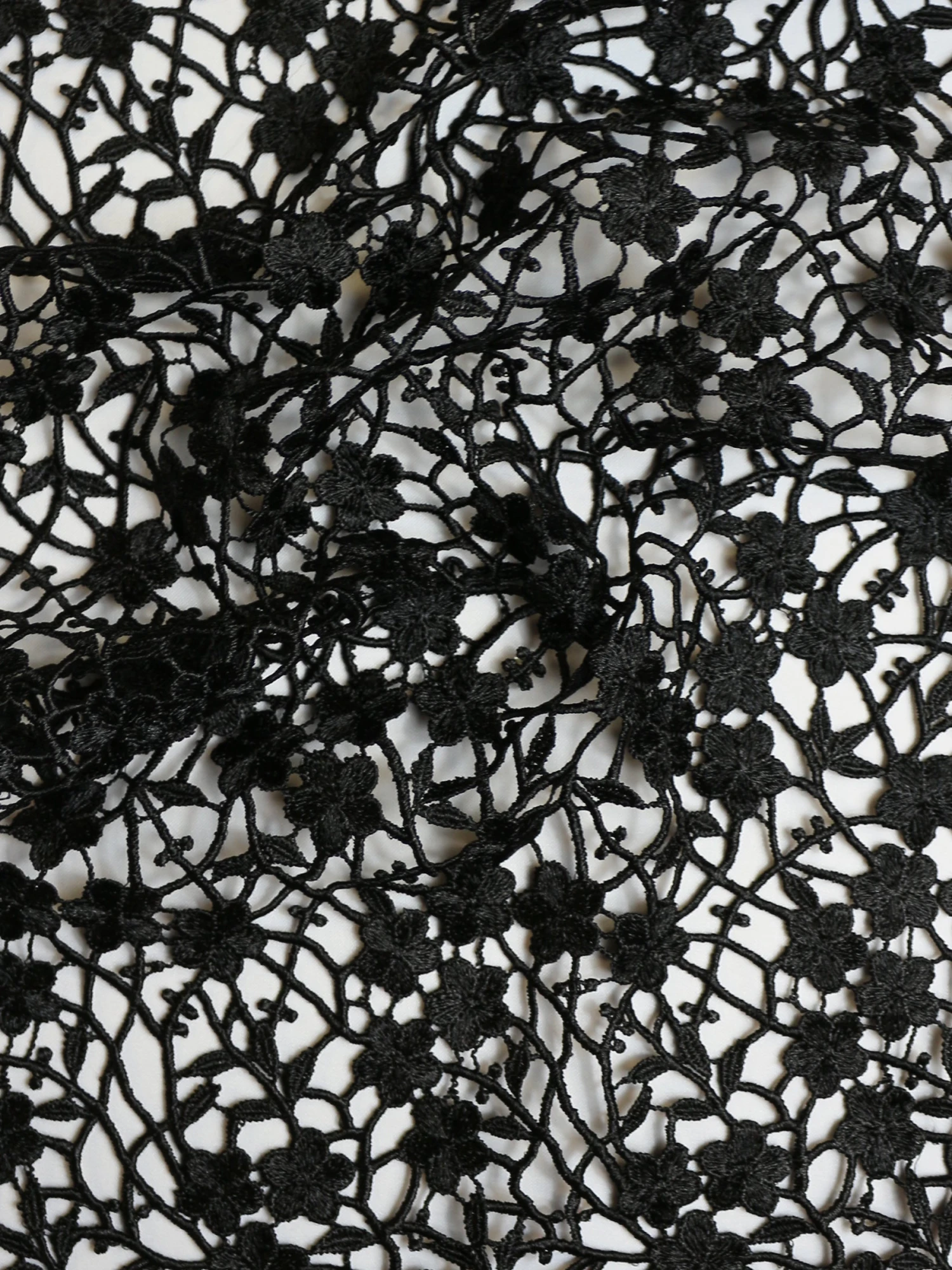 Black Guipure Lace - Ebba 5 Black Guipure Lace - Ebba - Image 5