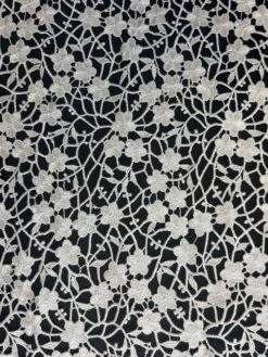 White Guipure Lace - Ebba -Bridal Fabric Shop EbbaWhite 1