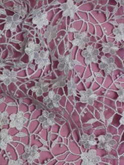 White Guipure Lace - Ebba -Bridal Fabric Shop Ebbawhite