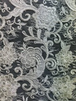 Ivory Corded Lace - Eden -Bridal Fabric Shop Eden
