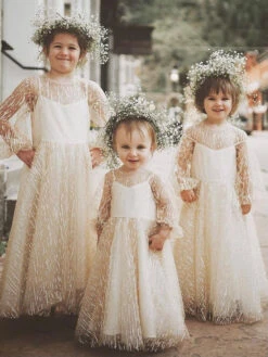 Nude Glitter Lace - Elise 13 Nude Glitter Lace - Elise -Bridal Fabric Shop EliseNude