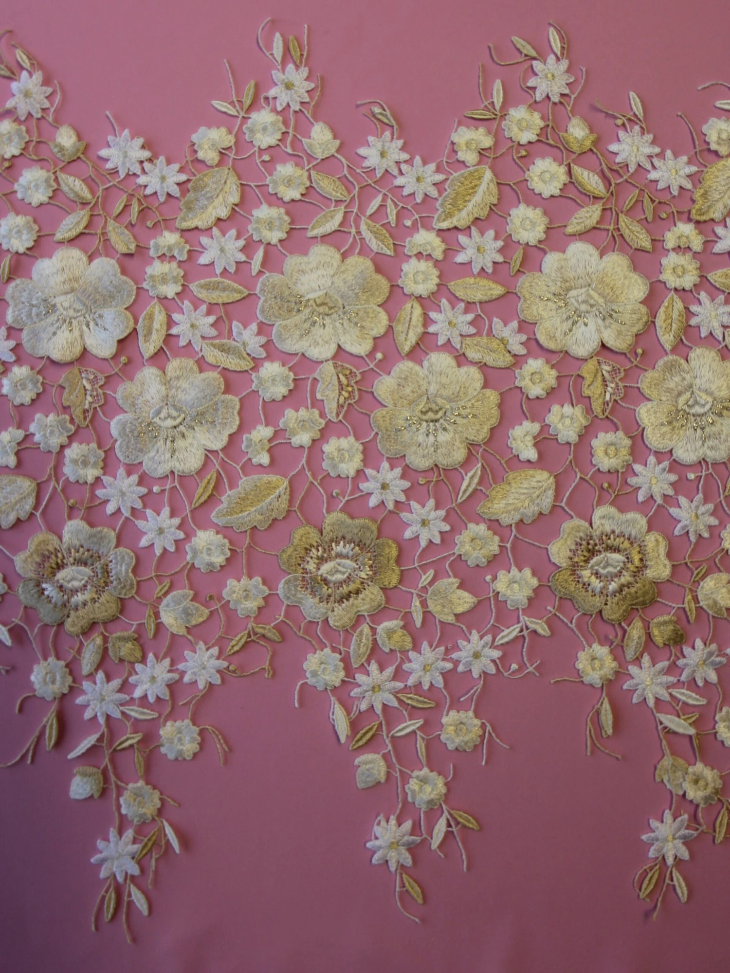 Champagne Guipure Lace - Rafaella 2 Champagne Guipure Lace - Rafaella - Image 2