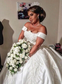 Ivory Embroidered Lace - Willow 14 Ivory Embroidered Lace - Willow -Bridal Fabric Shop FleurLace