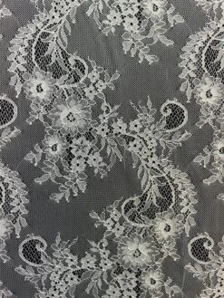 Ivory Raschel Lace - Freya -Bridal Fabric Shop Freya 1