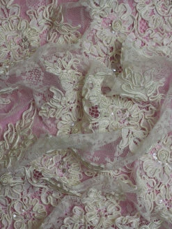 Ivory Corded Lace – Gemma -Bridal Fabric Shop Gemma