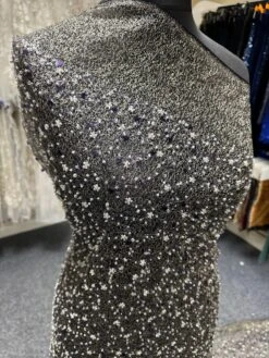 Purple & Gold Beaded Lace - Ayla -Bridal Fabric Shop GoldandPurpleLace Ayla