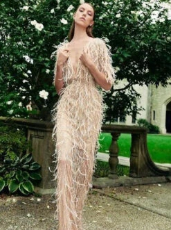 Ivory Feather Lace - Azzurra -Bridal Fabric Shop H3023 D6