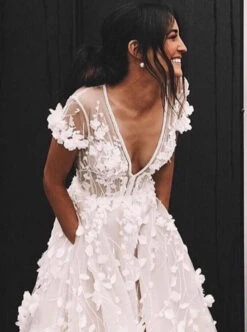 Ivory 3D Floral Lace - Loveleen 21 Ivory 3D Floral Lace - Loveleen -Bridal Fabric Shop H5035 D1