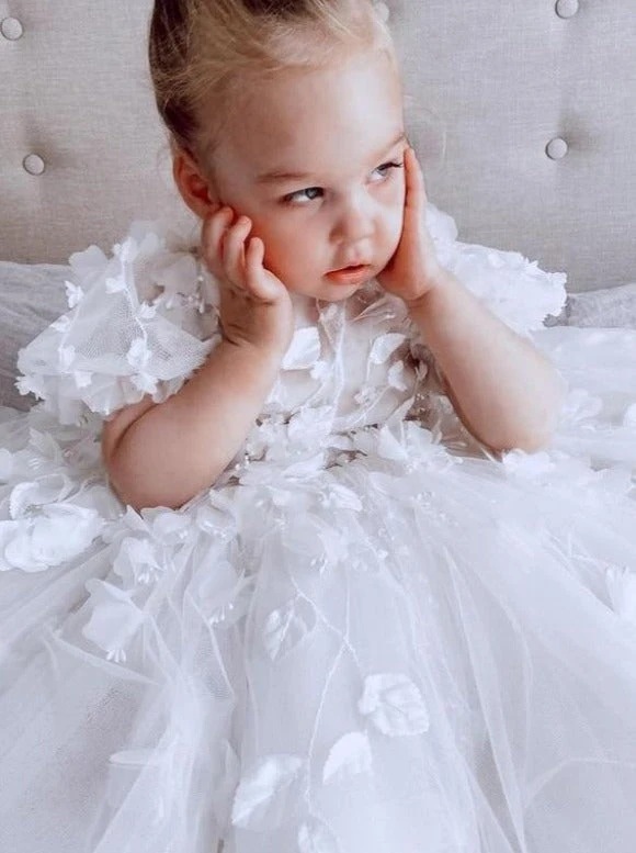 Ivory 3D Floral Lace - Loveleen 10 Ivory 3D Floral Lace - Loveleen - Image 10