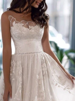 Ivory Beaded Lace - Bardot -Bridal Fabric Shop H5505 D1