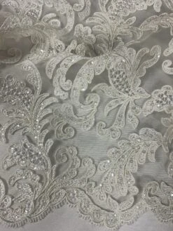 Ivory Corded Lace - Hermione -Bridal Fabric Shop Hermione 1