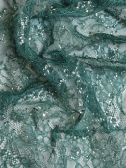 Teal Raschel Lace - Honor 11 Teal Raschel Lace - Honor -Bridal Fabric Shop HonorTeal