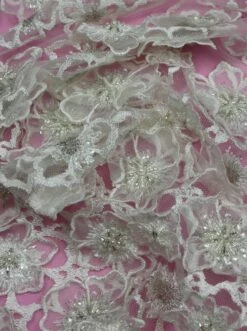 Ivory Flower Lace - Arianna 16 Ivory Flower Lace - Arianna -Bridal Fabric Shop IMG 6902